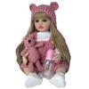 BZDOLL Lebensechte Baby Reborn Puppe mit Vollvinylkörper 55cm 22inch Neugeborenes Bebe Prinzessin Kleinkind Mädchen Badespielzeug Geburtstagsgeschenk Realistisch