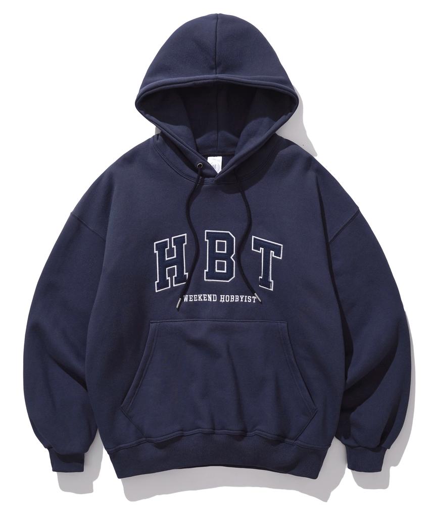 Harvest Oversized Fleece-Lined Hoodie Navy Oyhd2393
