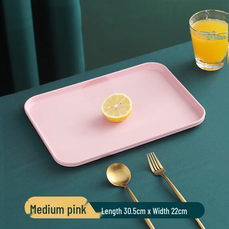 Nordic Style Rectangular Plastic Serving Tray