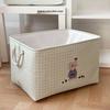 Washable Canvas Storage Basket for Clothes and Toys