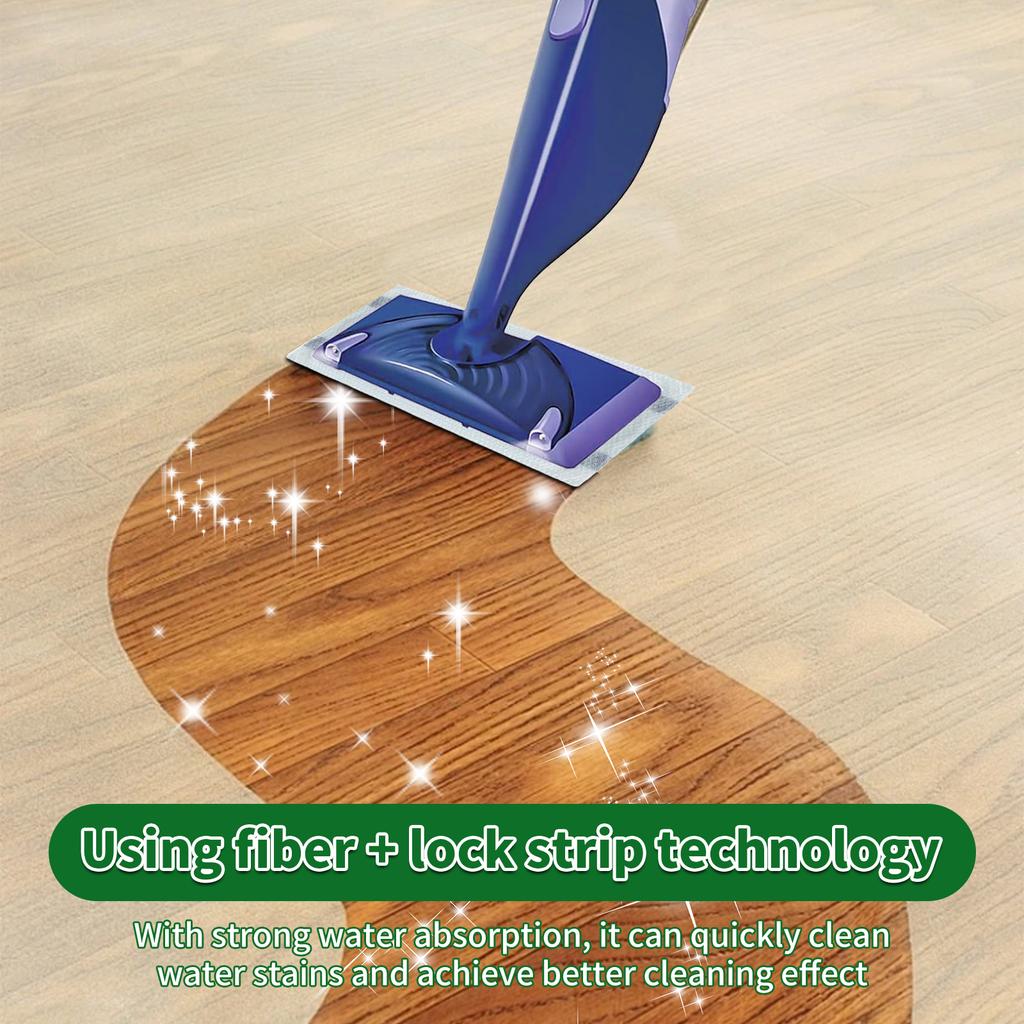 30Pcs Disposable Mop Pad Microfiber Water Absorbent Mop Cloth Head Replacements Kitchen Bathroom Floor Cleaning Cloth