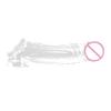 Male Reusable Penis Sleeve Dildo Extender Enlargement Delay Ejaculation Sex Toy
