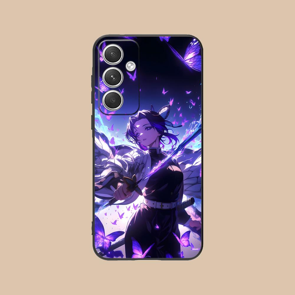 Demon Slayer Shinobu Kocho Phone Case for Samsung Galaxy S25 S24 S23 S22 S21 S20 Note20 Plus FE Ultra Colour Protective Luxury