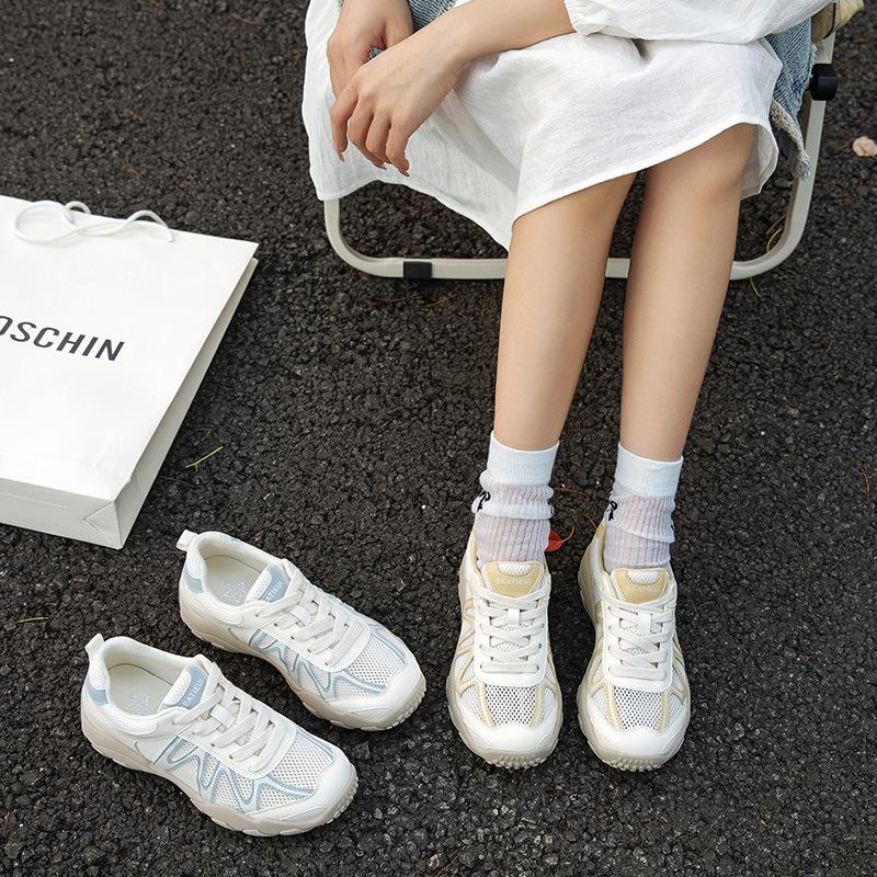 High-end soft sole foot small casual shoes, new versatile fashion mesh women's shoes in summer