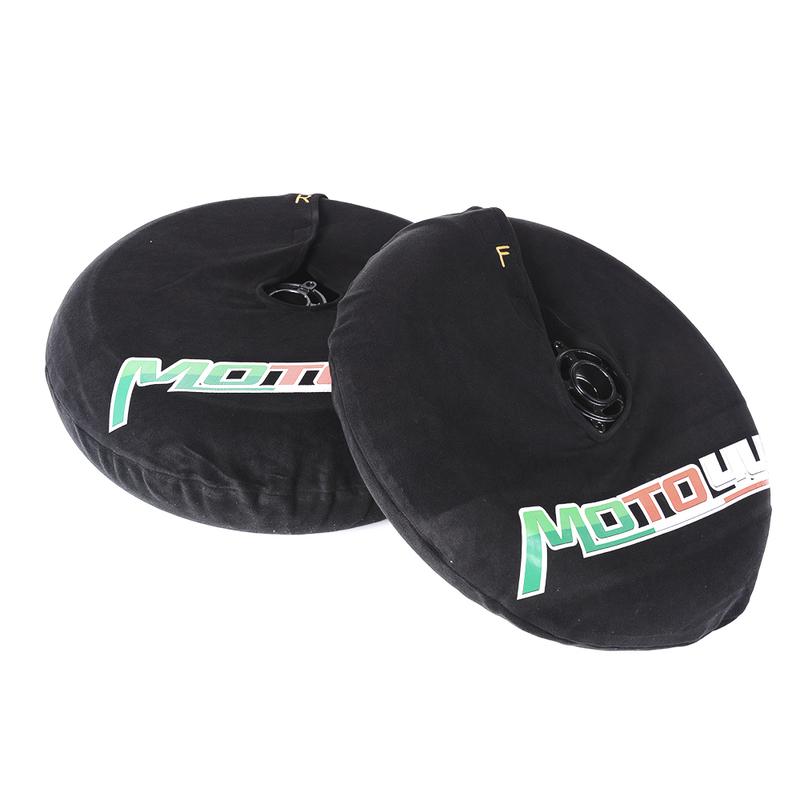 Front+ Rear 17 inch Tire Tyre Warmers Windstop Tire Cover Polar Fleece Windbreak Black Motorcycle Covers