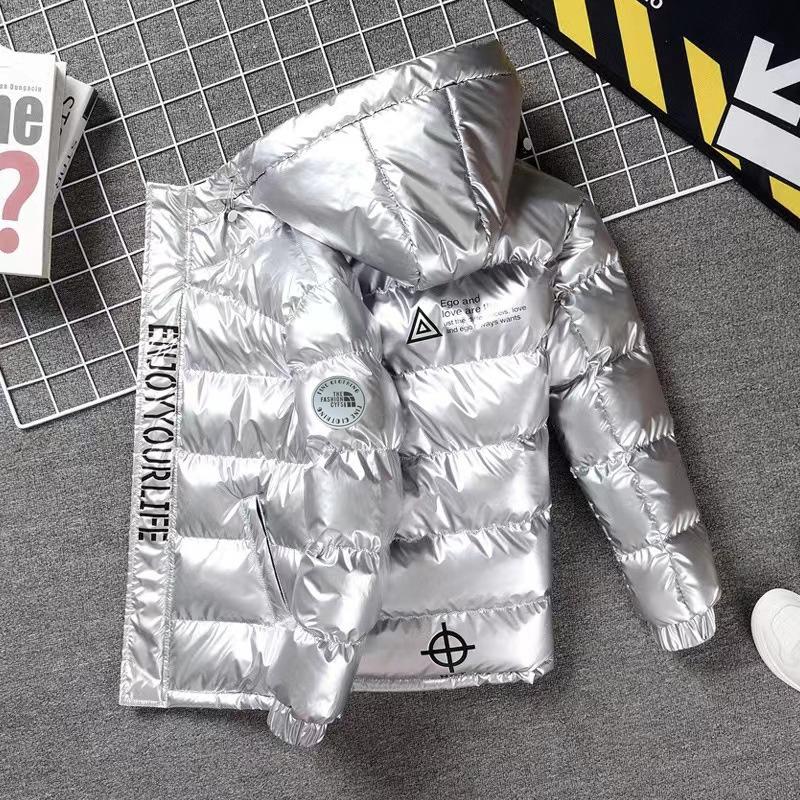 Giacca Imbottita in Piumino e Cotone da Ragazzo Antivento Capispalla Ispessito Inverno Autunno Caldo Abbigliamento per Adolescenti Bambini