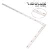 L Shape Right Angle Ruler Universal 90 Degree Framing Square Ruler Stainless Measure Ruler 1.2 mm Thickness Layout Tool