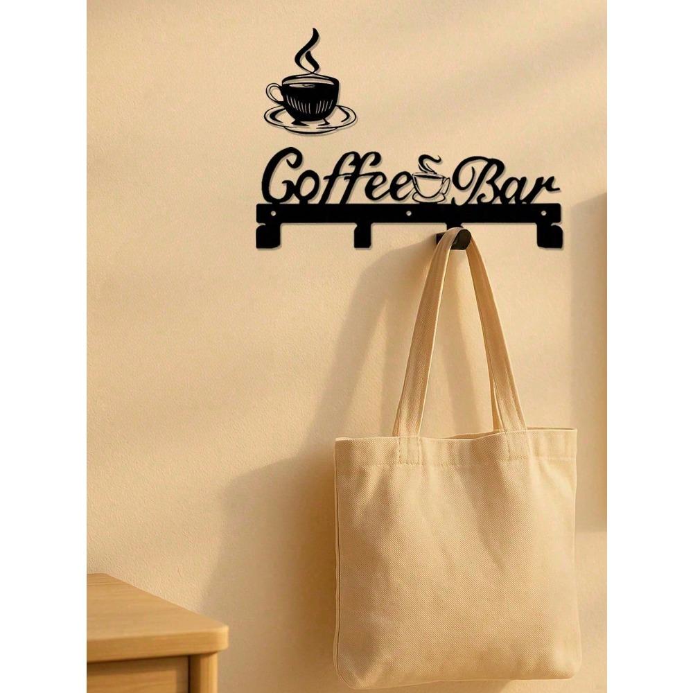 2-Pack Metal Mug Holder Wall Mount, Coffee Cup Rack for Kitchen, Farmhouse Rustic Organizer for Bathroom, Halloween Christmas Decor