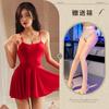 Sexy Perspective Sex Nightgown Cute Little Woman Pure Desire Suspender Pajamas Backless Temptation Sex Pajamas Super Large Size