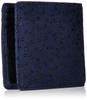 Wallet Bill Compartment S Navy Deerskin X Black Lacquer Dragonfly Pattern [Indenya] Bi-fold Men's 2008-4-008