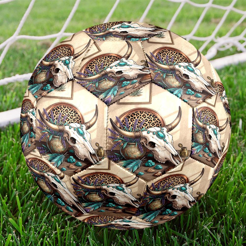 1pc Wild Boho Size 5 Soccer Ball Professional Match Training Football Indoor &Outdoor Sports Ball Training Ball Lightweight Durable y43