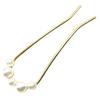 [Miaomyao] Miaomyao Hairpin (Kanzashi) U-shaped Hair Ornament with Pearl and Flower Design for Weddings, Parties, Kimono, Dresses, Furisode,