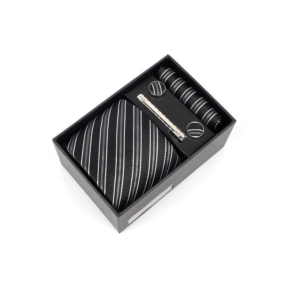 Luxury Men's Tie Gift Box with High-End Jacquard Embroidery