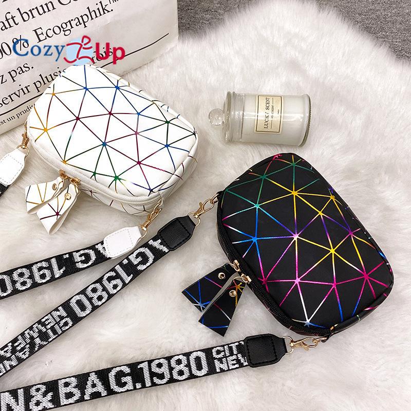 Cozy Up Printed Wide Shoulder Strap Women's Crossbody Bag