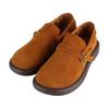 Fashion Suede Cowhide Platform Lefu Shoes Outdoor Women's Shoes Genuine Leather Brown Coffee Interior Sheepskin Vintage BigToe Workshoes