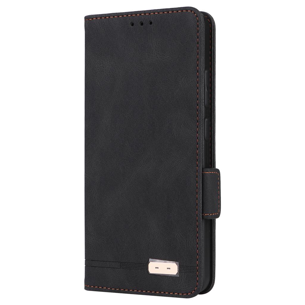 Für Oppo Reno12 F 5G Hülle Hardware Dekor Leder Brieftasche Handyhülle