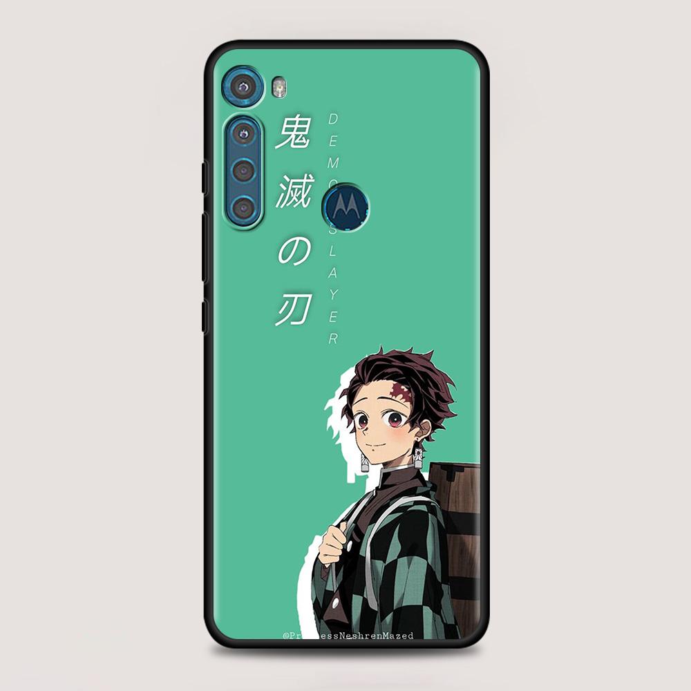 Anime Cartoon Demon Blade pentru MOTOROLA One Fusion Case pentru Moto G10 G9 G8 Plus Play Power One G20 G30 G40 G50 G60 Edge 20 Shell