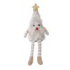 Christmas Gnome Decoration Fluffy Christmas Tree Doll with Glitter Star Topper Plush