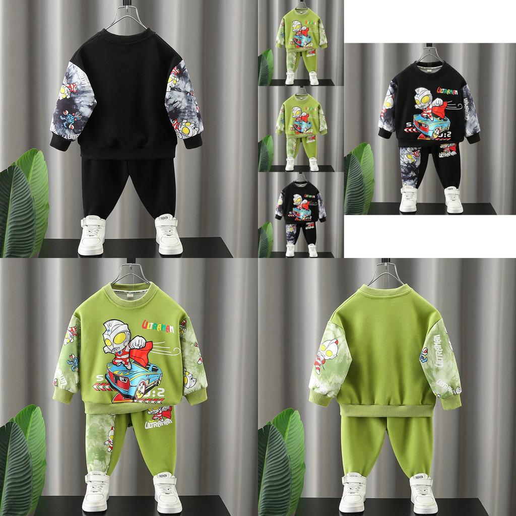 Stylish Ultraman Boys Clothing Set For Kids Spring And Autumn 2024 Comfortable Outfit