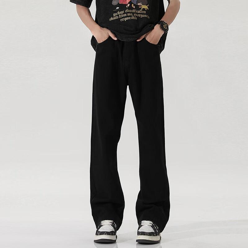 SWAMP AREA Men's High Street Retro Loose Fit Jeans