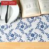 1PC Nuan Series Chinese Retro Style Plum Blossom Printed Cotton Linen Table Runner for Dining Table Kitchen Decor Home Decor