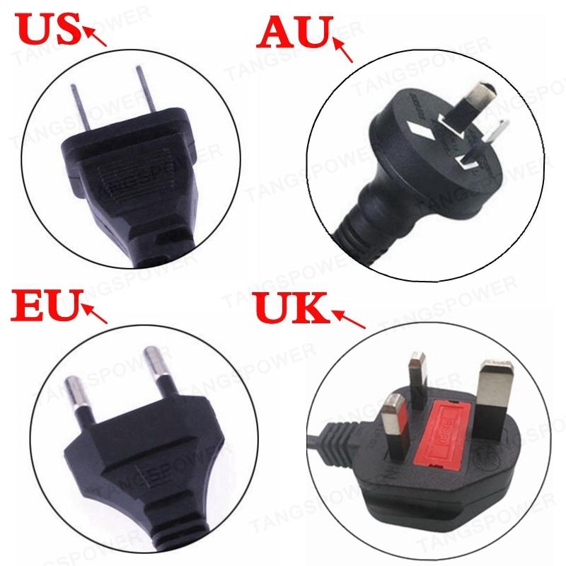 36V 2A Lithium-Batterieladegerät für 42V 2A 10er-Serie Li-Ionen-Akkupack Geräuschloses Ladegerät DC 5.5*2.1MM Stecker 3P GX12 Stecker DC 8MM