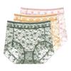 Intimo da Donna a Vita Alta in Pizzo, Slip in Rete Trasparente, Mutandine Sexy Traspiranti Elasticizzate, Lingerie Taglie Forti L