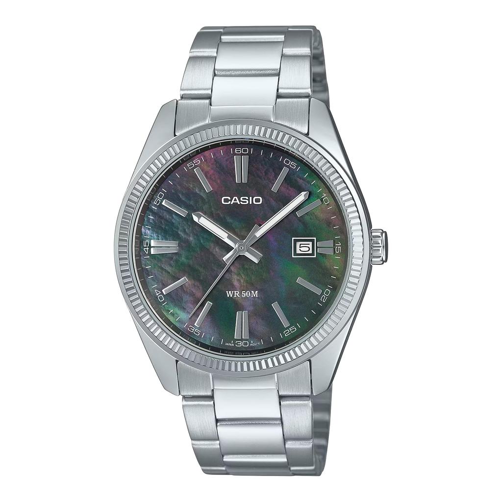 Casio Casio Standard Analog Men's Watch MTP-1302DS-1A Black Pearl Date Calendar Simple Business W...