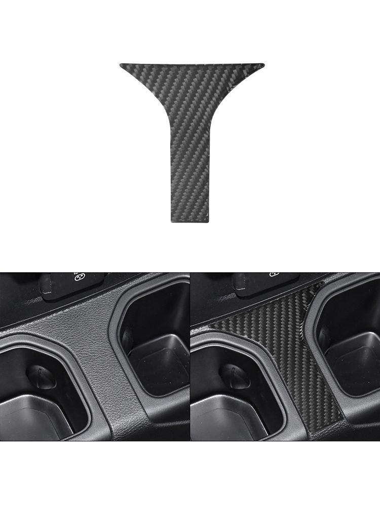 For Jeep Wrangler JL 2018-2023 Gladiator 2020-2023 Car Interior Button Panel Decoration Protection Carbon Fiber Sticker