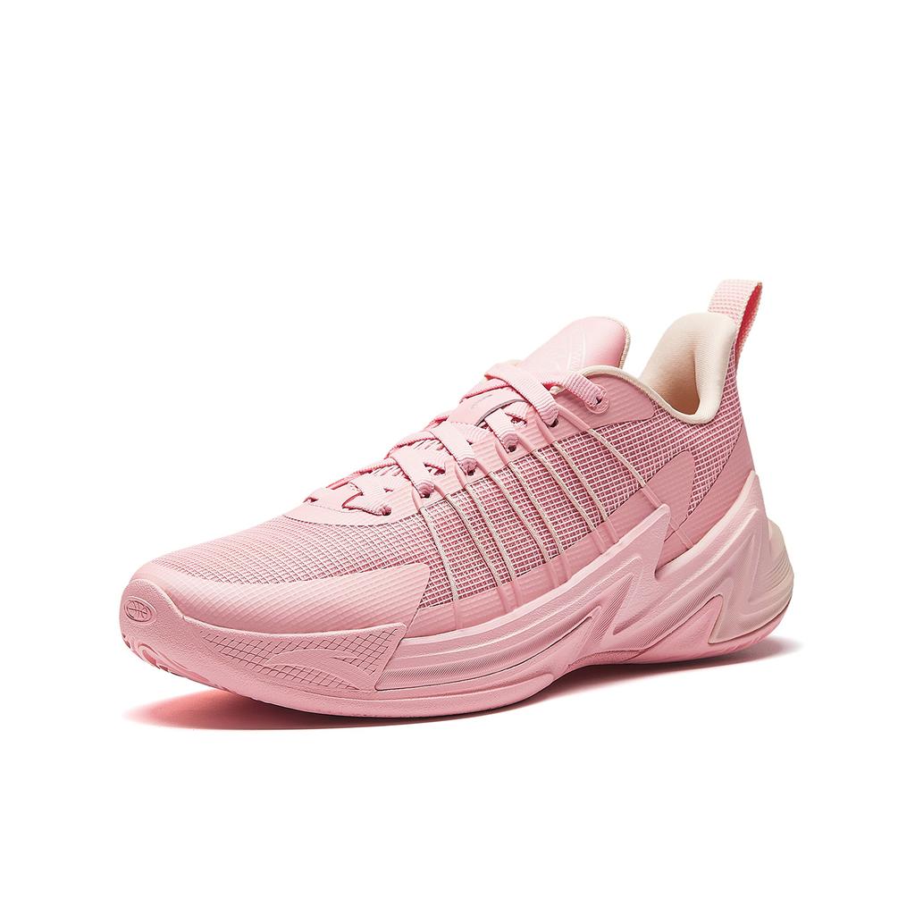 Anta Slip Resistant Abrasion Resistant Low top Basketball Shoes Men's Pink 912621604-3