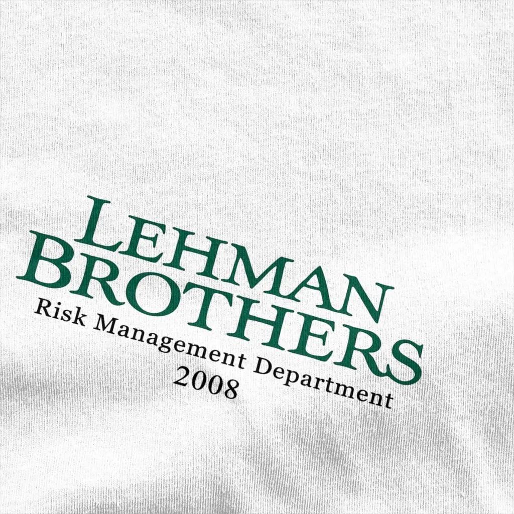 T-Shirt Lehman Brothers Risikomanagement T-Shirts Bank Hippie T-Shirt für Strand Freizeit Kurzarm T-Shirts