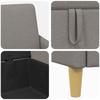 Storage Sofa Set 2 pcs Taupe Polyester
