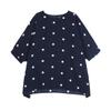 Short Sleeve Plus Size Cotton Vintage Polka Dot Casual Loose Long Tops Women Summer T-shirt