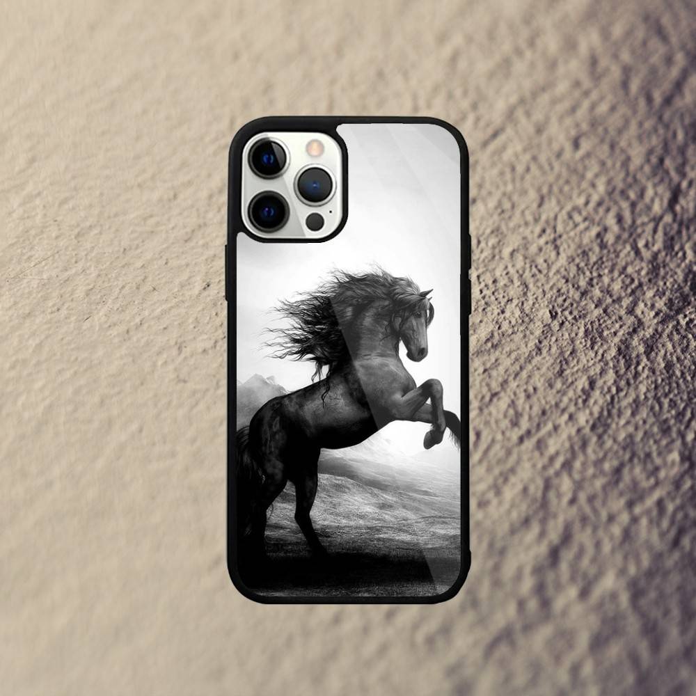 Domineering Cool Horse Phone Case For iPhone 16,15,14,13,12,11,Plus,Pro,Max Mini Magsafe Magnetic Wireless Charging