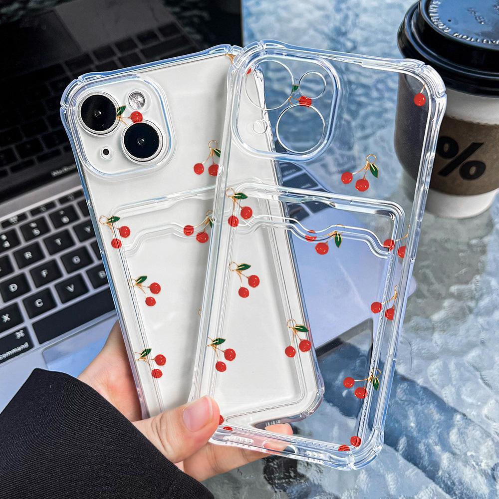 Card Phone Case for iPhone 11 13 XR 15 14 Pro Max iPhone 12 16 7 8 Plus XS Max Samsung S24 S23 A15 A55 A05 A54 Redmi 12 13C 13 9 Cartoon Protection