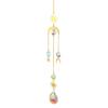 Faux Crystal Suncatcher Hanging Decoration Indoor Outdoor Garden Sun Moon Star Prism Wind Chime Ornament Rainbow Maker Pendant
