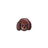 Small Dog Head Embroidery Patch - DIY Decorative Fabric Iron-on Sticker