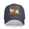 Summer Cap Sun Visor Vintage Best Dad Ever Hip Hop Caps Cat Lover Cowboy Hat Adjustable Peaked Hats