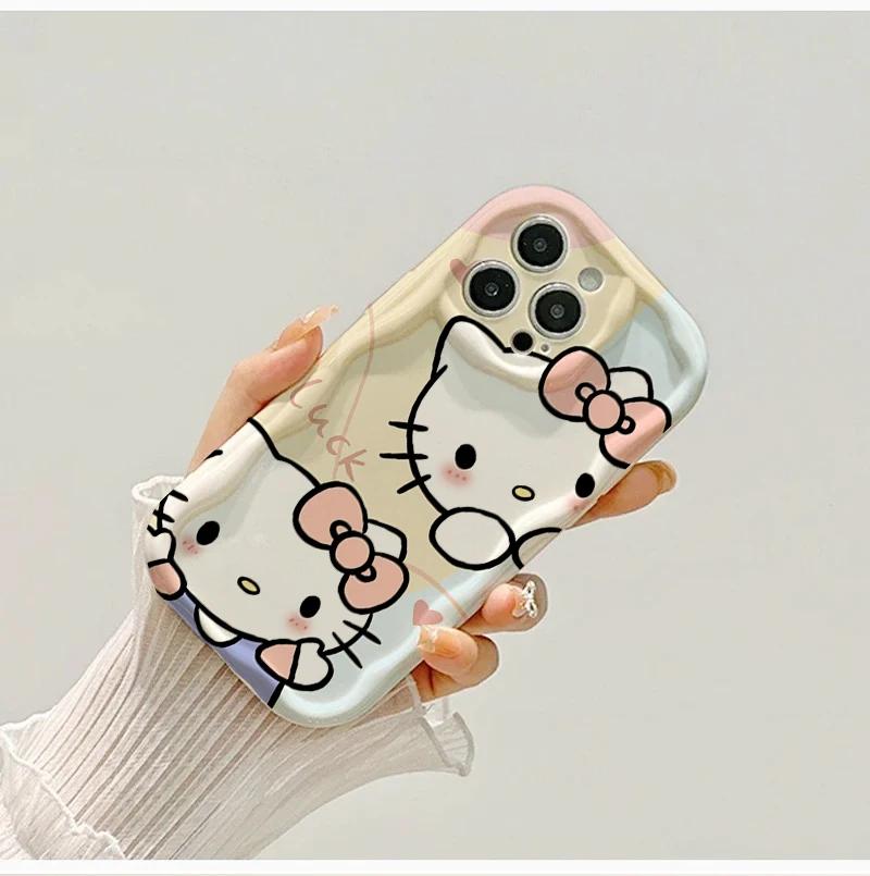 INS Kawaii Hello Kitty Casing For Xiaomi Redmi 15C 15 Note 15 Pro 14C 13C Note 14 13 12 Pro Plus A7 Pro 5G Trendy Phone Case