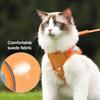 Cat Harness And Leash Escape-Proof Cat Harness with Reflective Strips Adjustable Step-in Harness for Small Medium Cats