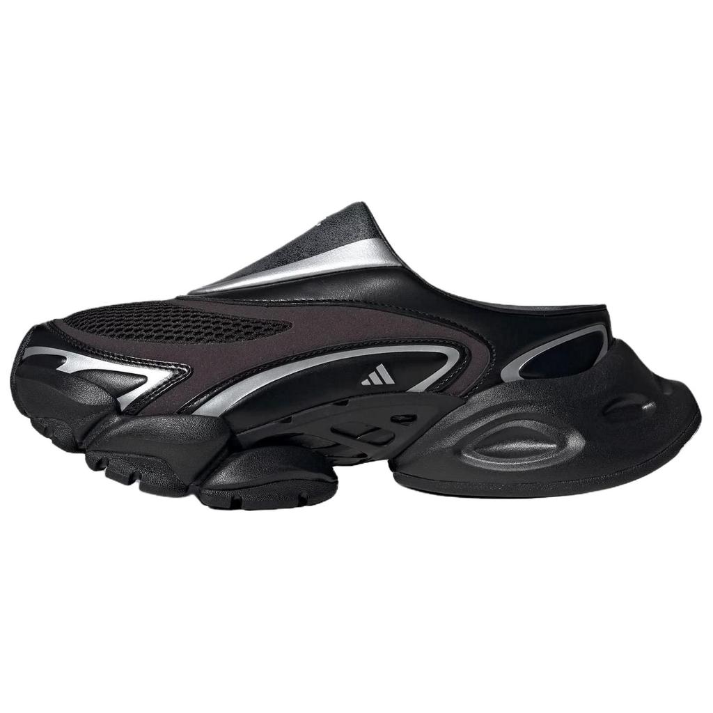 Adidas Xlg Runner Mule Comfortable Soft Casual Shoes Unisex Shoes Black Silver KJ9047