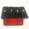 2pcs Motorcycle Truck PMMA Plastic Rectangle Reflector Tail Brake Stop Light Lamp Red Motor Home Trailer Stop Signal