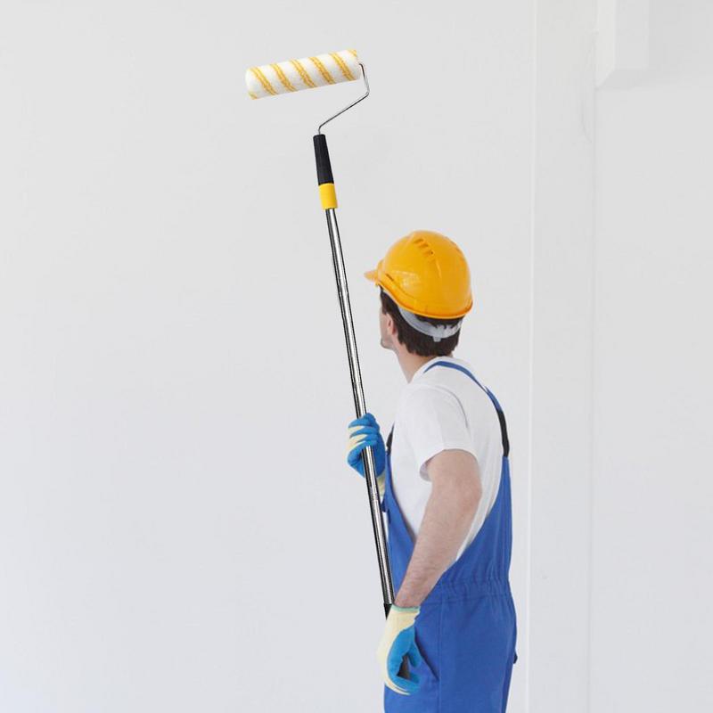 Farbrollerverlängerung Abnehmbare Farbe Teleskopstange Mit Farbrollerbürste Tragbare Wandmalerei-Zubehör Für Decke