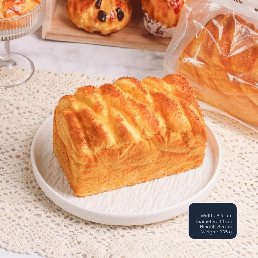 Soft Simulated Cheese Bun Stress Relief Slow Rising Toy Bread Squishy Toy for Adults Kids Gift