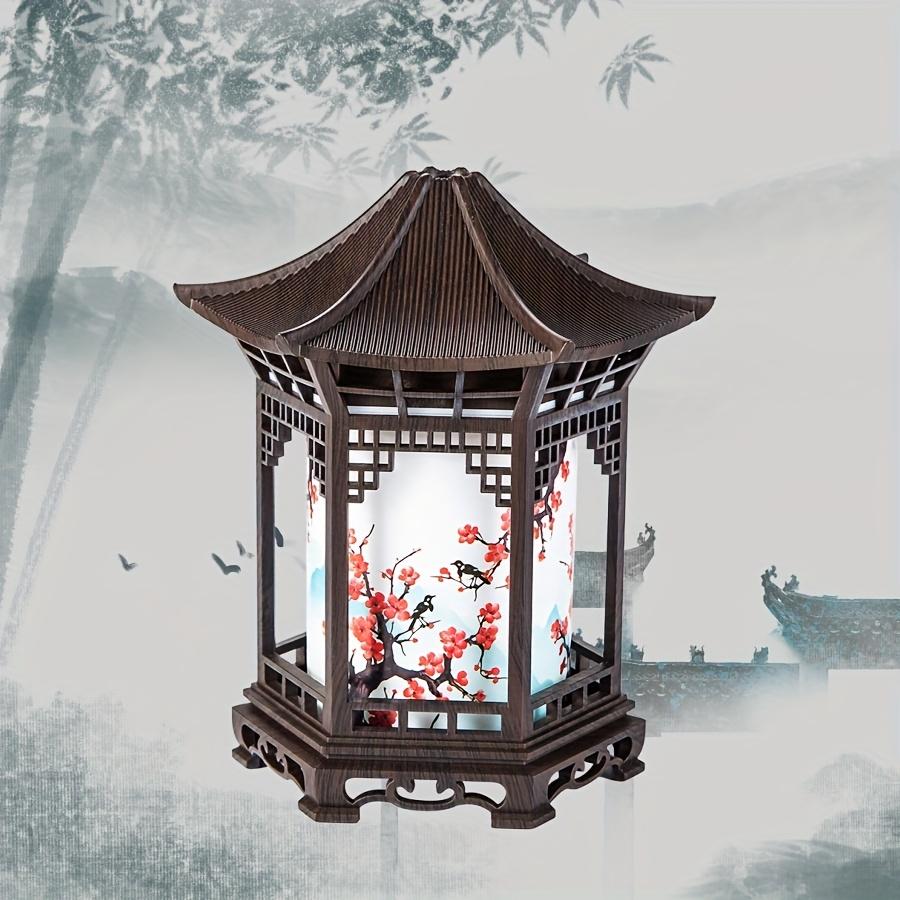 Chinese-Style Mini Humidifier & Night Light - USB- Portable Cool/Dry Mist Air Humidifier with Traditional Pagoda/Tortoise Design, ABS Quiet Operation