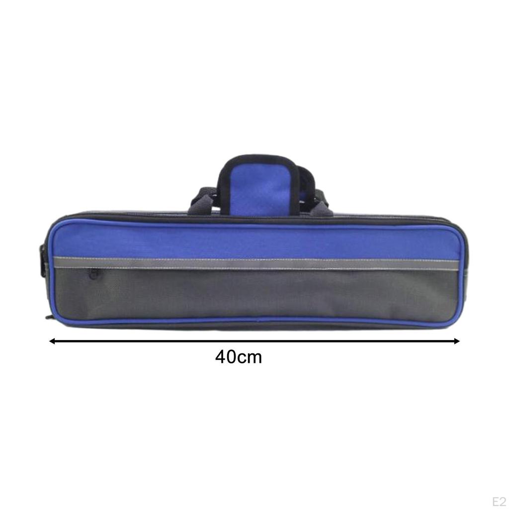 Canvas 17 Hål Flöjtväska Resefodral Tillbehör för Nybörjare, Professionell