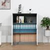 Lockable Metal Filing Cabinet with Glass Door