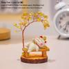 Fumide Lucky Cat Money Tree Figurine