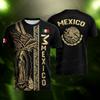 2026 Men's Women's Mexico National Flag Print Short Sleeve T-shirt 3D Print Tees Outdoor Jersey Sports Casual Tops