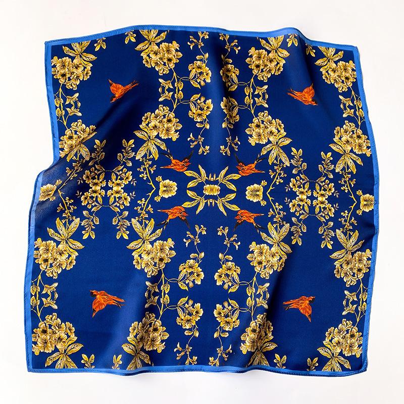 

100% Real Silk Scarf Women Square Neck sciarpa Shawls Wraps for Ladies Foulard Scarves Pashmina Female Hijab Bandana bufanda Real Silk 53x53cm